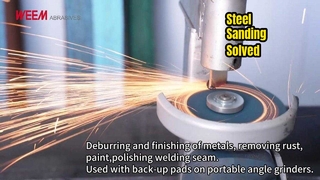 3216 가황섬유 지르코니아-알루미나 10분 금속 연삭 테스트